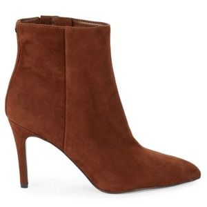 NEW SAM EDELMAN Olie Brown Suede Booties Size 9.5